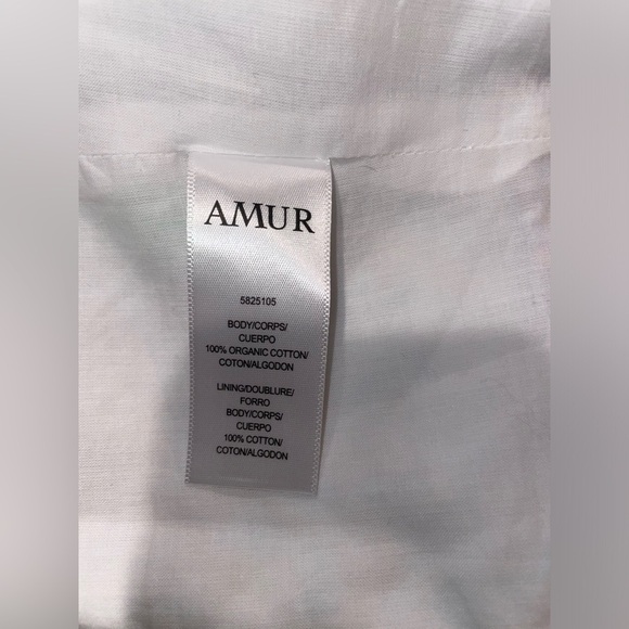 New! AMUR Alva Floral Front Tie Crop Top 100% Organic Cotton 💙🤎 XL - Picture 10 of 11